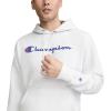 imageChampion Mens Fleece Script Logo Hoodie Reg Or Big ampamp TallWhite  Classic Script Logo