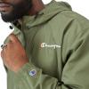 imageChampion Mens Jacket Stadium Fullzip Jacket Wind Resistant Water Resistant Jacket for MenCargo Olive Small  Small Script Logo