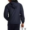 imageChampion Mens Jacket Stadium Fullzip Jacket Wind Resistant Water Resistant Jacket for MenNavy Small  Small Script Logo