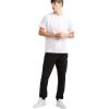 imageChampion Mens Pants Everyday Cotton Lightweight Lounge Knit Pants for Men Reg Or Big ampamp TallBlack  C Patch Logo