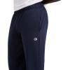 imageChampion Mens Pants Everyday Cotton Lightweight Lounge Knit Pants for Men Reg Or Big ampamp TallNavy  C Patch Logo