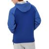 imageChampion Mens Pullover Fleece Hoodie Midweight C Logo Reg Or Big ampamp TallJewel Sapphire Stripe C Logo