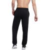 imageChampion Mens Sweatpants Fleece Comfortable Relaxedbottom Pants for Men Reg Or Big ampamp TallBlack  C Patch Logo