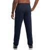 imageChampion Mens Sweatpants Fleece Comfortable Relaxedbottom Pants for Men Reg Or Big ampamp TallNavy  C Patch Logo