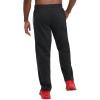 imageChampion Mens Sweatpants Fleece Openbottom Sweatpants for Men Reg Or Big ampamp TallBlack  C Logo