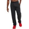 imageChampion Mens Sweatpants Fleece Openbottom Sweatpants for Men Reg Or Big ampamp TallBlack  C Patch Logo