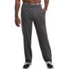 imageChampion Mens Sweatpants Fleece Openbottom Sweatpants for Men Reg Or Big ampamp TallGranite Heather  C Patch Logo