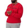 imageChampion Mens Sweatshirt Fleece Midweight Crewneck Sweatshirt Reg Or Big ampamp TallTeam Red Scarlet  Classic Script Logo