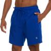 imageChampion Mens Swim Trunks with Compression Liner 2 in 1 Mens Bathing Suit Shorts 7 Inch Inseam Board Shorts for SwimmingBlue