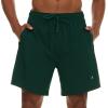 imageChampion Mens Swim Trunks with Compression Liner 2 in 1 Mens Bathing Suit Shorts 7 Inch Inseam Board Shorts for SwimmingGreen