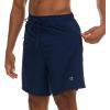 imageChampion Mens Swim Trunks with Compression Liner 2 in 1 Mens Bathing Suit Shorts 7 Inch Inseam Board Shorts for SwimmingNavy