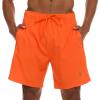 imageChampion Mens Swim Trunks with Compression Liner 2 in 1 Mens Bathing Suit Shorts 7 Inch Inseam Board Shorts for SwimmingOrange