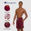 imageChampion Mens Swim Trunks with Mesh Liner 7quot Inseam Quick Drying Mens Bathing Suit Board Shorts for Swimming and BeachBurgundyLogo