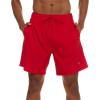 imageChampion Mens Swim Trunks with Mesh Liner 7quot Inseam Quick Drying Mens Bathing Suit Board Shorts for Swimming and BeachRed