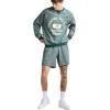 imageChampion Mens Yearbook Sweat Short 7quot C LogoEmerald Allure Heather