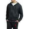 imageChampion Mens Zipup Hoodie Comfortable Zipup Hoodie Sweatshirt for Men Reg Or Big ampamp TallGranite Heather  C Logo