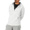imageChampion Mens Zipup Hoodie Comfortable Zipup Hoodie Sweatshirt for Men Reg Or Big ampamp TallWhite  C Logo