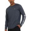 imageChampion Rash Guard for Men Long Sleeve Mens Swim Shirt for Fishing Hiking UPF 50 SPF Sun UV Protection Quick DryDark Grey