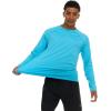imageChampion Rash Guard for Men Long Sleeve Mens Swim Shirt for Fishing Hiking UPF 50 SPF Sun UV Protection Quick DryLight Blue
