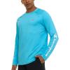 imageChampion Rash Guard for Men Long Sleeve Mens Swim Shirt for Fishing Hiking UPF 50 SPF Sun UV Protection Quick DryLight Blue