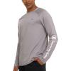 imageChampion Rash Guard for Men Long Sleeve Mens Swim Shirt for Fishing Hiking UPF 50 SPF Sun UV Protection Quick DryLight Grey