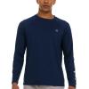 imageChampion Rash Guard for Men Long Sleeve Mens Swim Shirt for Fishing Hiking UPF 50 SPF Sun UV Protection Quick DryNavy