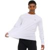imageChampion Rash Guard for Men Long Sleeve Mens Swim Shirt for Fishing Hiking UPF 50 SPF Sun UV Protection Quick DryWhite