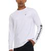imageChampion Rash Guard for Men Long Sleeve Mens Swim Shirt for Fishing Hiking UPF 50 SPF Sun UV Protection Quick DryWhite