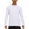imageChampion Rash Guard for Men Long Sleeve Mens Swim Shirt for Fishing Hiking UPF 50 SPF Sun UV Protection Quick DryWhite