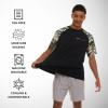 imageChampion Rash Guard for Men Short Sleeve Mens Swim Shirt Sun Shirt UPF 50 UV Protection SPF Quick Drying RashguardBlackCamo