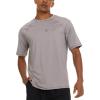 imageChampion Rash Guard for Men Short Sleeve Mens Swim Shirt Sun Shirt UPF 50 UV Protection SPF Quick Drying RashguardLight Grey