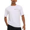 imageChampion Rash Guard for Men Short Sleeve Mens Swim Shirt Sun Shirt UPF 50 UV Protection SPF Quick Drying RashguardWhite