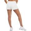 imageChampion Soft Comfortable Practice Shorts for Women 35quotWhite Small Script