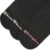 imageChampion Womens 6Pack Low Cut Athletic Socks with MoistureWicking Breathable Stretch Size 59Black  Toe Logo