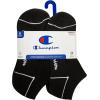 imageChampion Womens 6Pack Low Cut Athletic Socks with MoistureWicking Breathable Stretch Size 59Black Heel Toe