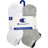 imageChampion Womens 6Pack Low Cut Athletic Socks with MoistureWicking Breathable Stretch Size 59Multi Toe Logo