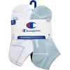 imageChampion Womens 6Pack Low Cut Athletic Socks with MoistureWicking Breathable Stretch Size 59WhiteBlue Assorted