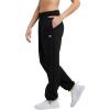 imageChampion Womens CinchedBottom Fleece Sweatpants Oversized Fit MidweightBlack