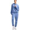 imageChampion Womens CinchedBottom Fleece Sweatpants Oversized Fit MidweightPewter Blue