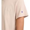 imageChampion Womens Classic Short Sleeve Graphic TShirt Standard Fit Script LogoChampagne Frost  Small Tonal Script Logo