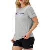 imageChampion Womens Classic Short Sleeve Graphic TShirt Standard Fit Script LogoOxford Gray  Classic Script Logo