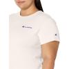 imageChampion Womens Classic Short Sleeve Graphic TShirt Standard Fit Script LogoWhite Small Script