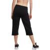 imageChampion Womens Cotton Capris Womens Drawstring Cropped Sweatpants Womens Capri Pants 18quotBlack