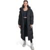 imageChampion Womens Extra Long Quilted Puffer Jacket With HoodBlack