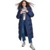 imageChampion Womens Extra Long Quilted Puffer Jacket With HoodNavy