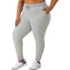 imageChampion Womens Fleece Joggers Standard Fit Midweight Script ampamp C Logo Available in Regular and PlusOxford Gray