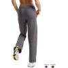 imageChampion Womens OpenBottom Fleece Sweatpants Standard Fit MidweightGranite Heather