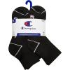 imageChampion Womens Quarter Socks  6Pack Cushioned Athletic Socks with MoistureWicking Arch Support Size 59Midnight Black