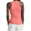 imageChampion Womens Ribbed Tank Top High Neck C LogoRipe Papaya Red