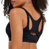 imageChampion Womens Sports Bra Motion Control Zip Highimpact Sports Bra Wirefree Bra for WomenBlack